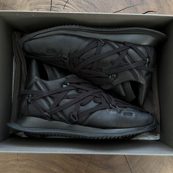 Rick Owens - EU41 RARE SAMPLE Black Maximal Lamb Leather Runner SS20 - Picture 10 of 13